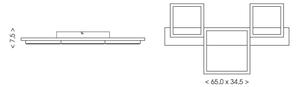 Brilagi - LED Stropné svietidlo PLANK LED/30W/230V 4000K 34,5x65 cm drevo