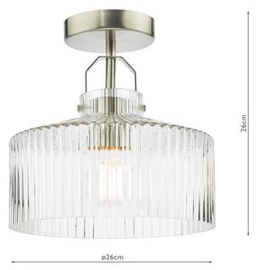 Där Lighting LEN4846 - Prisadený luster LENKA 1xE27/60W/230V matný chróm