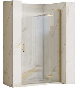 Pivotové sprchové dvere Rea HUGO BRUSH GOLD 80