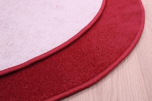 Vopi koberce Vianočný kusový koberec Eton červený kruh - 300x300 (priemer) kruh cm