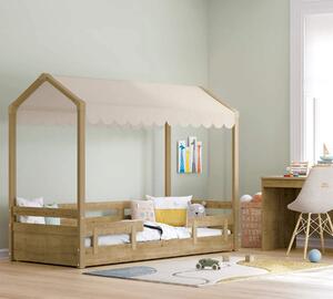 Cilek Detská posteľ domček 90x200 cm Mocha