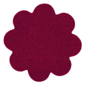 Vopi koberce Kusový koberec Eton vínovo červený kvetina - 120x120 kvietok cm