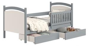 Detská posteľ s tabuľou Amely - Farba šedý, rozmer 80x180