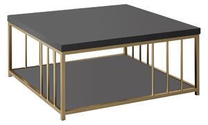 Konferenčný stolík Zen (Antracit + Zlatá). Vlastná spoľahlivá doprava až k Vám domov. 1073448