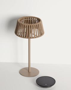 ALDETA záhradná solárna stolová lampa Béžová