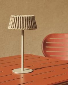 ALDETA záhradná solárna stolová lampa Béžová