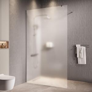 Badplaats Sprchová Zástena Florida 100 x 200 cm - Chróm - Walk-In Sprchový Kút 8 mm s Mliečnym Sklom