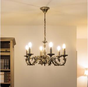 Brilagi - Luster na reťazi CLASSIC 6xE14/60W/230V mosadz