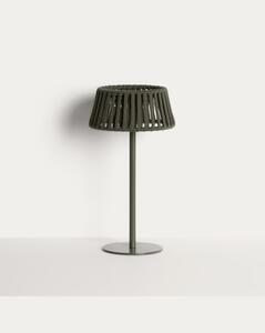 ALDETA záhradná solárna stolová lampa Zelená