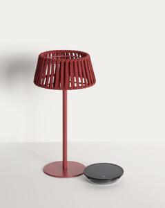 ALDETA záhradná solárna stolová lampa Terakota