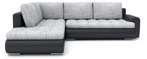 Rohová rozkladacia sedačka TONIO V, 230x75x200, lawa 09/soft 17, ľavá