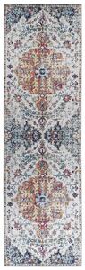 Koberec viacfarebný polyester 60 x 200 cm s orientálnym vzorom behúň moderná kuchyňa chodba
