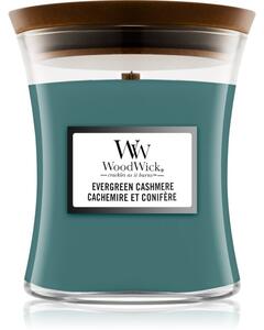 Woodwick Evergreen Cashmere vonná sviečka 275 g