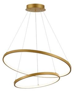 RABALUX 72348 Beliza závesné svietidlo D600mm LED 75W/7500/6100lm 3000-6500K zlatá, biela, stmievateľné, diaľkový ovládač