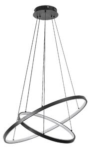RABALUX 72345 Beliza závesné svietidlo D600mm LED 75W/7500/6100lm 3000-6500K čierna, biela, stmievateľné, diaľkový ovládač