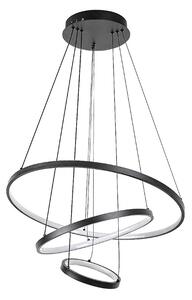 RABALUX 72346 Beliza závesné svietidlo D600mm LED 90W/9000/7200lm 3000-6500K čierna, biela, stmievateľné, diaľkový ovládač