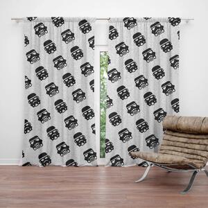 Sablio Záves Star Wars Stormtrooper Pattern šikmý: 2ks 140x250cm