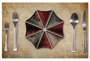 Sablio Prestieranie Resident Evil Umbrella Corporation Vintage: 40x30cm