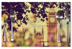 Sablio Prestieranie Londýn Big Ben Flowers: 40x30cm