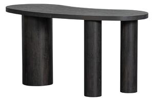 Tmavohnedý konzolový stolík v dekore borovice 70x150 cm Maan – WOOOD
