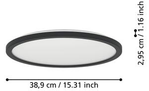Eglo 901439 - LED Kúpeľňové svietidlo ROVITO 18,5W/230V pr. 38,9 cm IP44 čierna