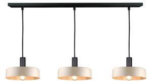 Luster na lanku LATTE 3xE27/60W/230V béžová/čierna