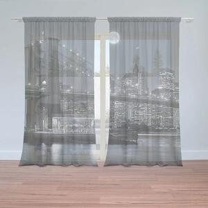 Sablio Záclony Nočný New York 2: 2ks 150x250cm