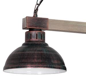 Luster na reťazi HAKON 3xE27/60W/230V patina