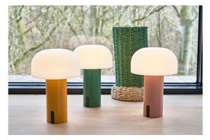Biela/oranžová LED stolová lampa (výška 22,5 cm) Styles – Villa Collection