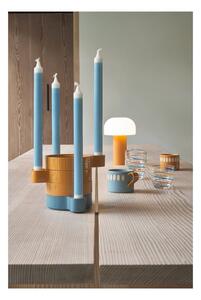 Biela/oranžová LED stolová lampa (výška 22,5 cm) Styles – Villa Collection