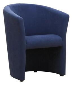 Elegantné kreslo, tmavomodrá látka (k7012674)