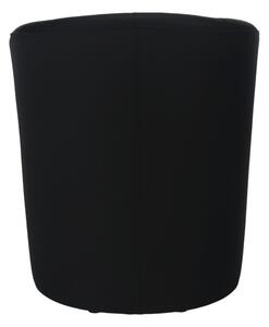 Elegantné kreslo, ekokoža čierna (k7018034)