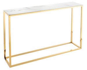 Boutique konzolový stolík zlatý 110 cm