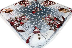 Vianočný gobelínový obrus na stôl Sane 90x90 cm Chenille IT017
