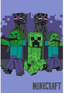 Jerry Fabrics Detská fleecová deka Minecraft Mobs coming for you, 100 x 150 cm