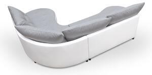 Rozkladacia sedacia súprava ILJA - svetlo šedá / biela