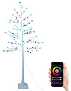 Immax 07750L NEO LITE vianočný strom LED 180cm, 12 svetelných módov, 7,2W, RGB, biela + záruka 3 roky zadarmo