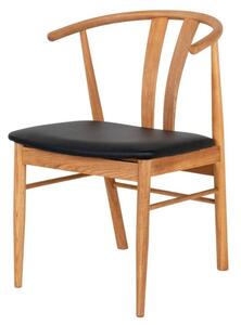 Jedálenská stolička ORTINORO dub/čierna