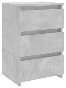 Nočný stolík, betónovo sivý 40x35x62,5 cm, kompozitné drevo