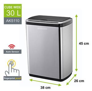 Cube Wide Bezdotykový kôš 50 l HELPMATION AK5113