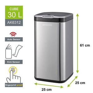 Cube Bezdotykový kôš 30 l HELPMATION AK6312