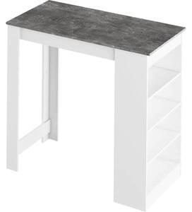 Moderný barový stôl vo farbe biela/betón (k256992)