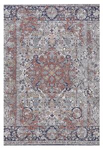 Koberec viacfarebný polyester a bavlna 140 x 200 cm orientálny vzor vintage dizajn obývacia izba spálňa