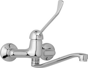 JB Sanitary Nástenná drezová a umývadlová batéria SLIM, rozteč 150 mm, s lekárskou pákou A20 35 20