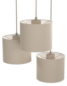 Luster na lanku ARDEN 3xE27/15W/230V priemer 30 cm béžový