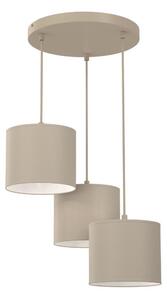 Luster na lanku ARDEN 3xE27/15W/230V priemer 30 cm béžový