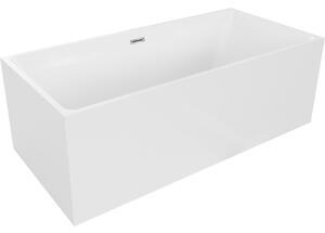 Mexen Nita, voľne stojaca vaňa 170 x 80 cm, biela, chrómový prepad, 52091708000-01