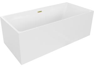Mexen Nita, voľne stojaca vaňa 170 x 80 cm, biela, zlatý matný prepad, 52091708000-55