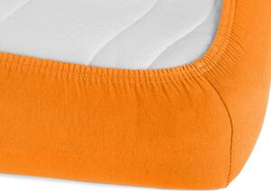Detské jersey napínacie prestieradlo do postieľky JR-006 Oranžové 60 x 120 x 10 cm - do postieľky