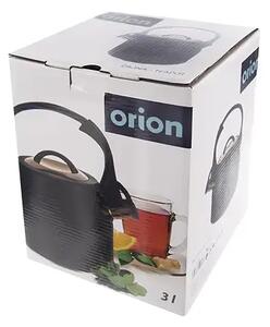 Kanvica na čaj s píšťalkou, 3 l, čierna/rose gold ORION 113520